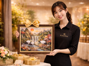Tranh đá quý phong thủy